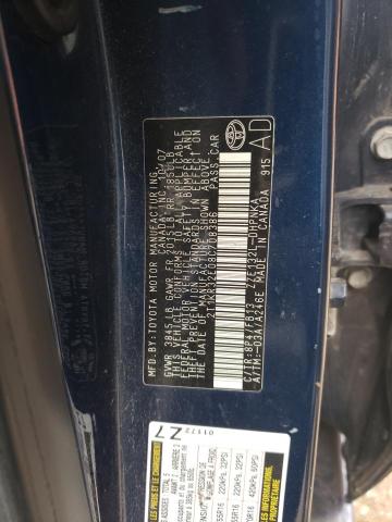 2T1KR32E08C708386 - 2008 TOYOTA COROLLA MA XR BLUE photo 12