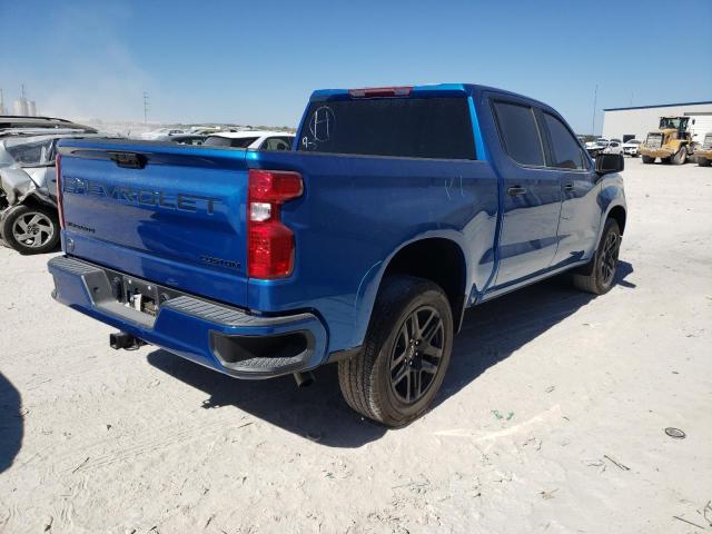 3GCPABEK4NG530136 - 2022 CHEVROLET SILVERADO C1500 CUSTOM BLUE photo 3