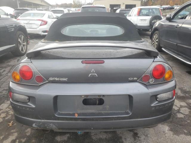 4A3AE45G74E070622 - 2004 MITSUBISHI ECLIPSE SPYDER GS GRAY photo 6