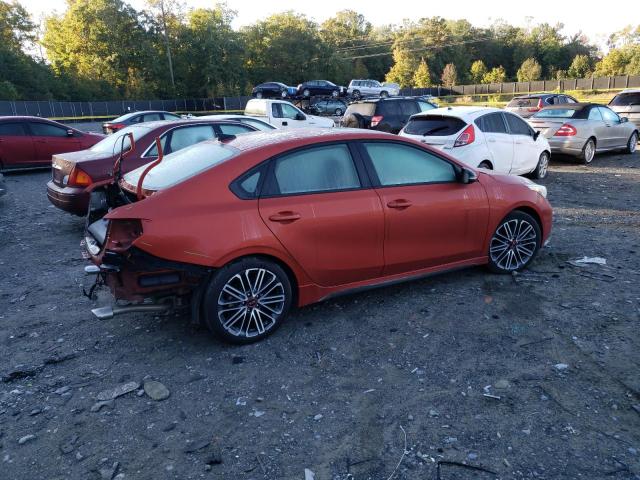 3KPF44AC2LE172816 - 2020 KIA FORTE GT ORANGE photo 3