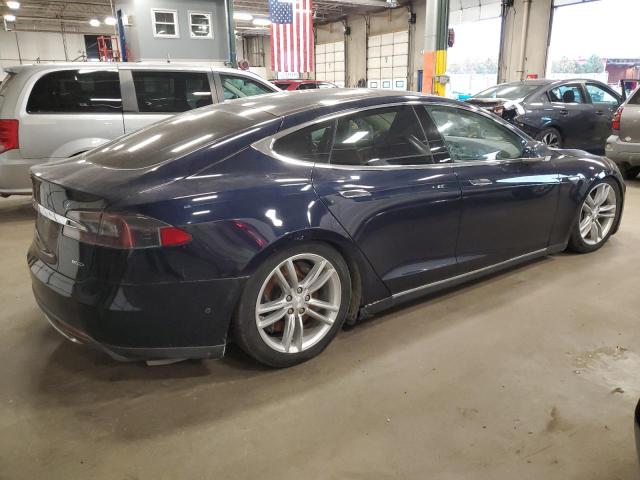 5YJSA1H25FF081301 - 2015 TESLA MODEL S 85D BLUE photo 3