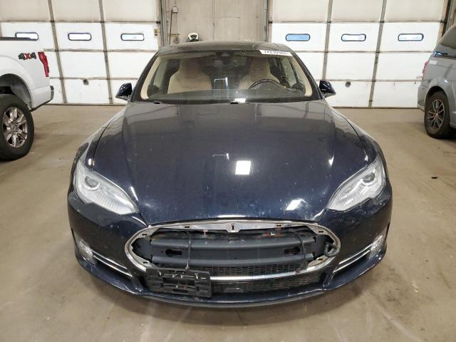 5YJSA1H25FF081301 - 2015 TESLA MODEL S 85D BLUE photo 5