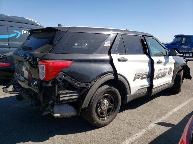 1FM5K8AB5LGA97377 - 2020 FORD EXPLORER POLICE INTERCEPTOR შავი ფოტო 3