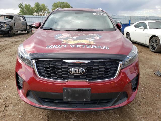 5XYPGDA36KG569796 - 2019 KIA SORENTO L RED photo 5