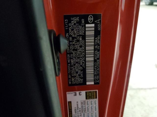 JTKJF5C70E3082030 - 2014 TOYOTA SCION TC Qırmızı foto 12