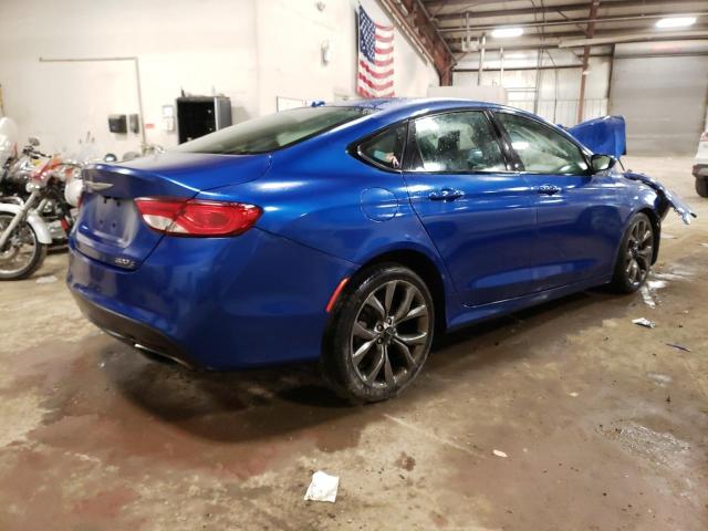 1C3CCCBB6FN534690 - 2015 CHRYSLER 200 S BLUE photo 3