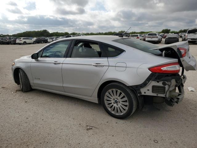 3FA6P0LU1GR283478 - 2016 FORD FUSION SE HYBRID SILVER photo 2