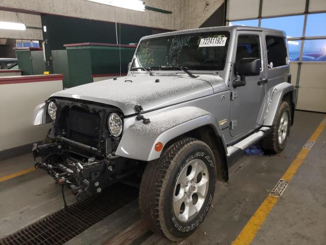 1C4AJWBG2FL656089 - 2015 JEEP WRANGLER SAHARA SILVER photo 1