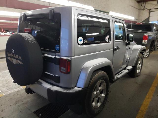 1C4AJWBG2FL656089 - 2015 JEEP WRANGLER SAHARA SILVER photo 3