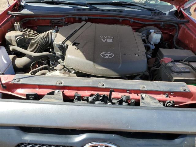 3TMJU4GN1FM176448 - 2015 TOYOTA TACOMA DOUBLE CAB PRERUNNER RED photo 11