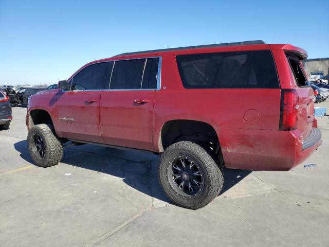 1GNSKJKC7FR575563 - 2015 CHEVROLET SUBURBAN K1500 LT RED photo 2