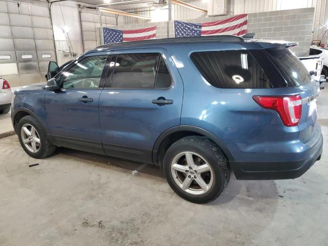 1FM5K8B84JGB30966 - 2018 FORD EXPLORER BLUE photo 2