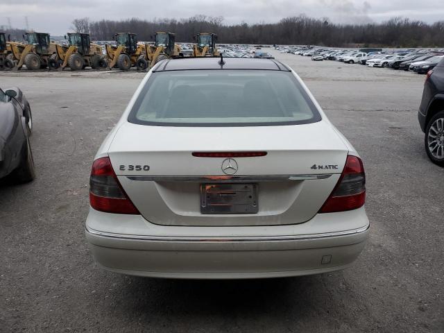 WDBUF87X18B248077 - 2008 MERCEDES-BENZ E 350 4MATIC WHITE photo 6