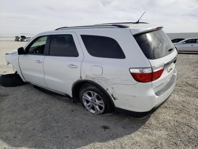 1C4RDHDG0DC653708 - 2013 DODGE DURANGO CREW WHITE photo 2