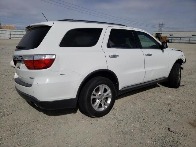 1C4RDHDG0DC653708 - 2013 DODGE DURANGO CREW WHITE photo 3