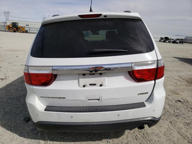 1C4RDHDG0DC653708 - 2013 DODGE DURANGO CREW WHITE photo 6