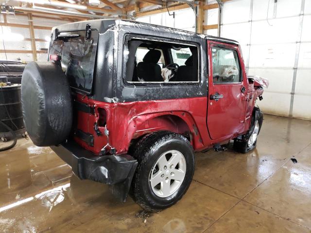 1J4AA2D1XBL549698 - 2011 JEEP WRANGLER SPORT BURGUNDY photo 3