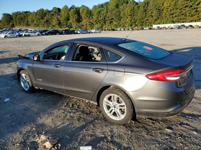 3FA6P0LU7JR153177 - 2018 FORD FUSION SE HYBRID GRAY photo 2