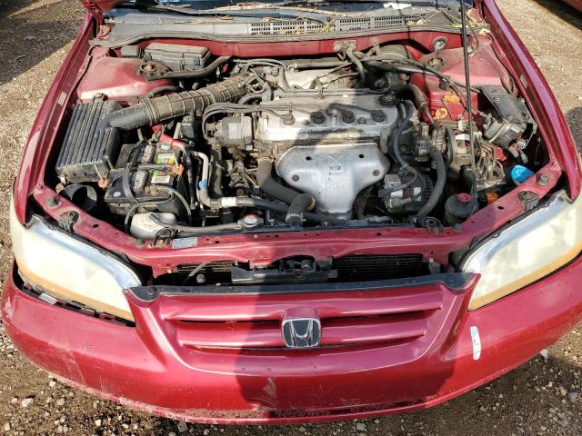 1HGCG56622A077954 - 2002 HONDA ACCORD EX RED photo 11