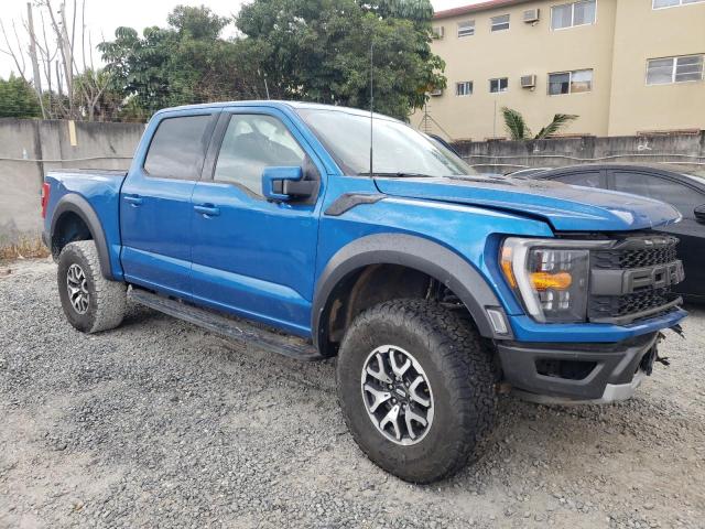 1FTFW1RG3MFD12752 - 2021 FORD F150 RAPTOR BLUE photo 4