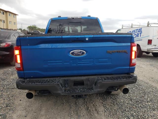 1FTFW1RG3MFD12752 - 2021 FORD F150 RAPTOR BLUE photo 6