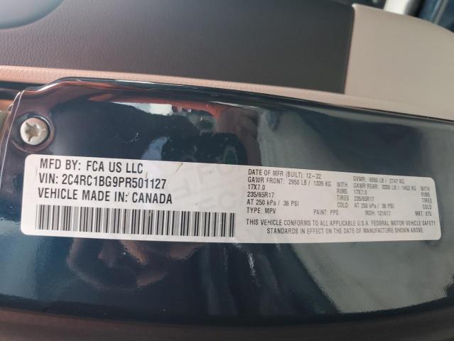 2C4RC1BG9PR501127 - 2023 CHRYSLER PACIFICA TOURING L Mavi foto 13