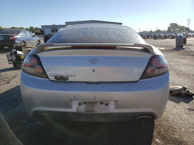 KMHHM66D78U292847 - 2008 HYUNDAI TIBURON GS SILVER photo 6