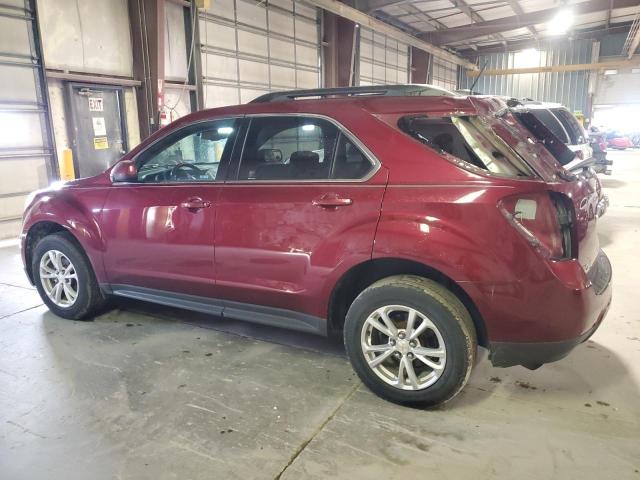 2GNALCEK5H1598004 - 2017 CHEVROLET EQUINOX LT RED photo 2