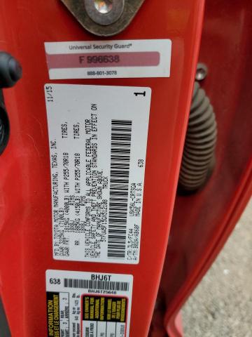 5TFUW5F15GX512108 - 2016 TOYOTA TUNDRA DOUBLE CAB SR/SR5 RED photo 12