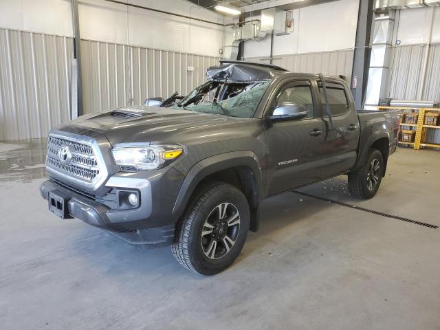 3TMCZ5AN0GM043240 - 2016 TOYOTA TACOMA DOUBLE CAB GRAY photo 1