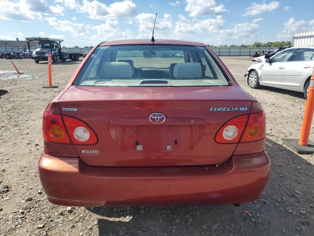 1NXBR32E03Z066176 - 2003 TOYOTA COROLLA CE RED photo 6