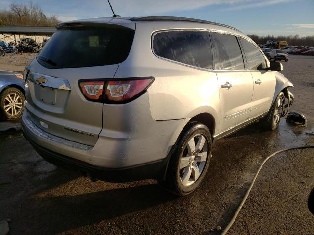 1GNKRJKD4EJ197123 - 2014 CHEVROLET TRAVERSE LTZ SILVER photo 3