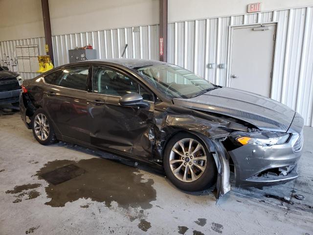 3FA6P0H75HR280376 - 2017 FORD FUSION SE GRAY photo 4