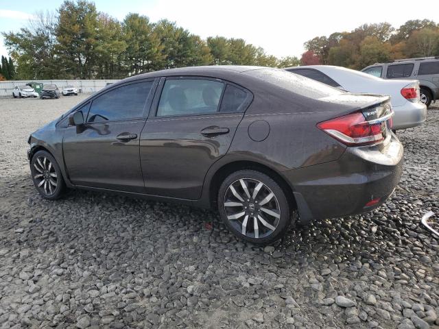 2HGFB2F90EH555072 - 2014 HONDA CIVIC EXL Շագանակագույն լուսանկար 2