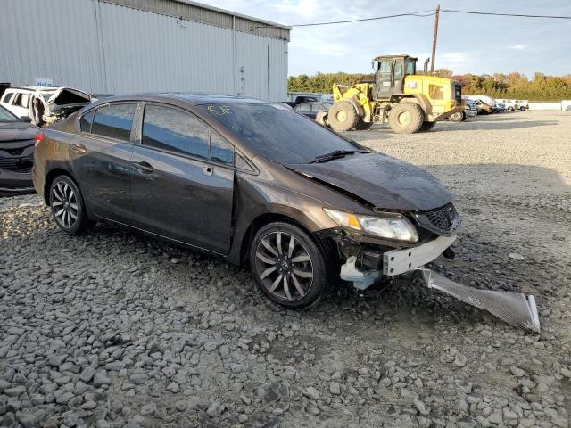 2HGFB2F90EH555072 - 2014 HONDA CIVIC EXL Շագանակագույն լուսանկար 4