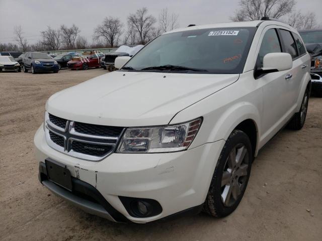 3C4PDCDG1CT159497 - 2012 DODGE JOURNEY CREW WHITE photo 1