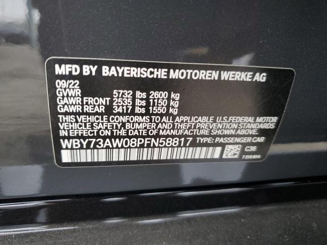 WBY73AW08PFN58817 - 2023 BMW I4 EDRIVE 40 GRAY photo 12