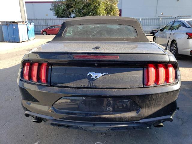 1FATP8UHXJ5117781 - 2018 FORD MUSTANG BLACK photo 6