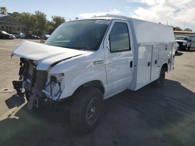 1FDWE3FN4NDC43127 - 2022 FORD ECONOLINE E350 SUPER DUTY CUTAWAY VAN WHITE photo 1