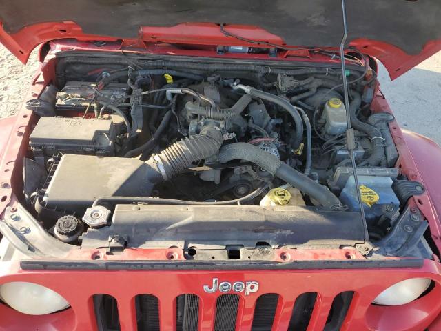 1J4HA5H17BL598562 - 2011 JEEP WRANGLER U SAHARA RED photo 11