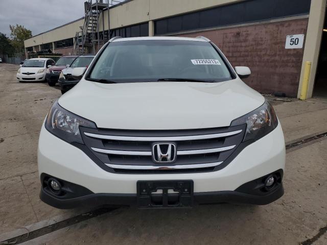 5J6RM4H78EL021537 - 2014 HONDA CR-V EXL WHITE photo 5