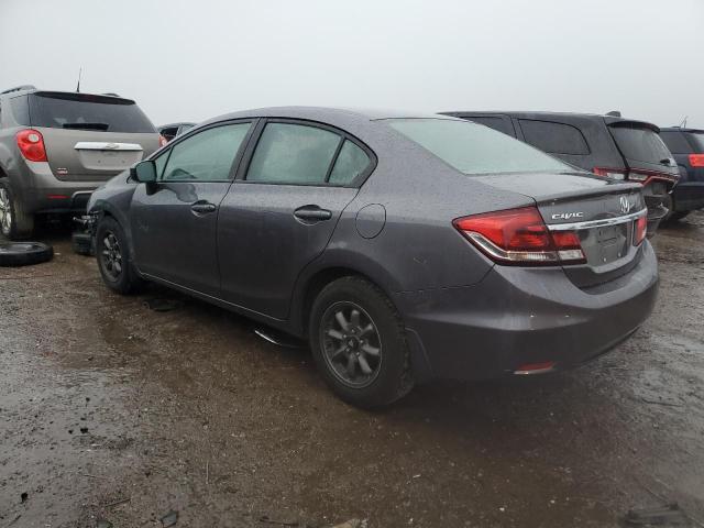 2HGFB2F59FH521629 - 2015 HONDA CIVIC LX GRAY photo 2