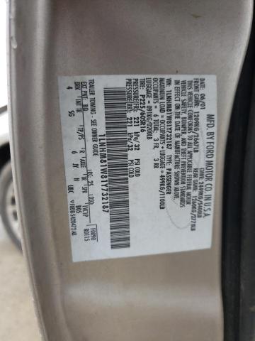 1LNHM81W81Y732187 - 2001 LINCOLN TOWN CAR EXECUTIVE BROWN photo 12