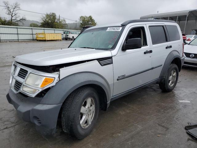 1D8GT28K07W563825 - 2007 DODGE NITRO SXT SILVER photo 1