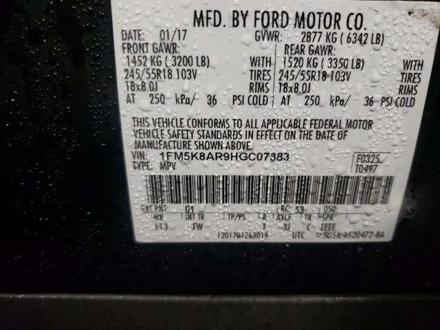 1FM5K8AR9HGC07383 - 2017 FORD EXPLORER POLICE INTERCEPTOR Schwarz Foto 13