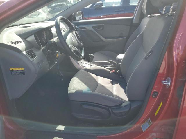 KMHDH4AE0DU969772 - 2013 HYUNDAI ELANTRA GLS RED photo 7