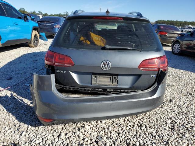 3VWCA7AUXFM514073 - 2015 VOLKSWAGEN GOLF SPORT TDI S GRAY photo 6