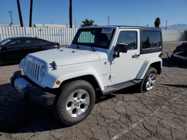 1C4GJWBG0FL607435 - 2015 JEEP WRANGLER SAHARA WHITE photo 1