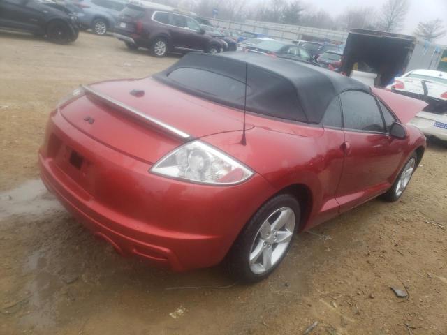 4A3AL25F59E010086 - 2009 MITSUBISHI ECLIPSE SPYDER GS 红色 照片 3