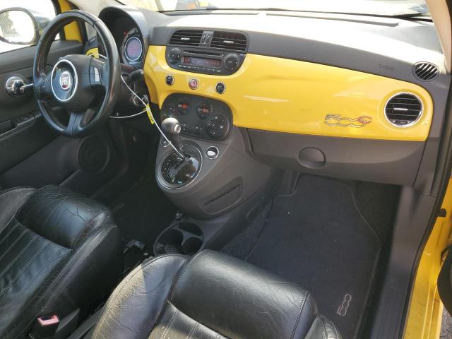 3C3CFFER2CT347881 - 2012 FIAT 500 LOUNGE YELLOW photo 8